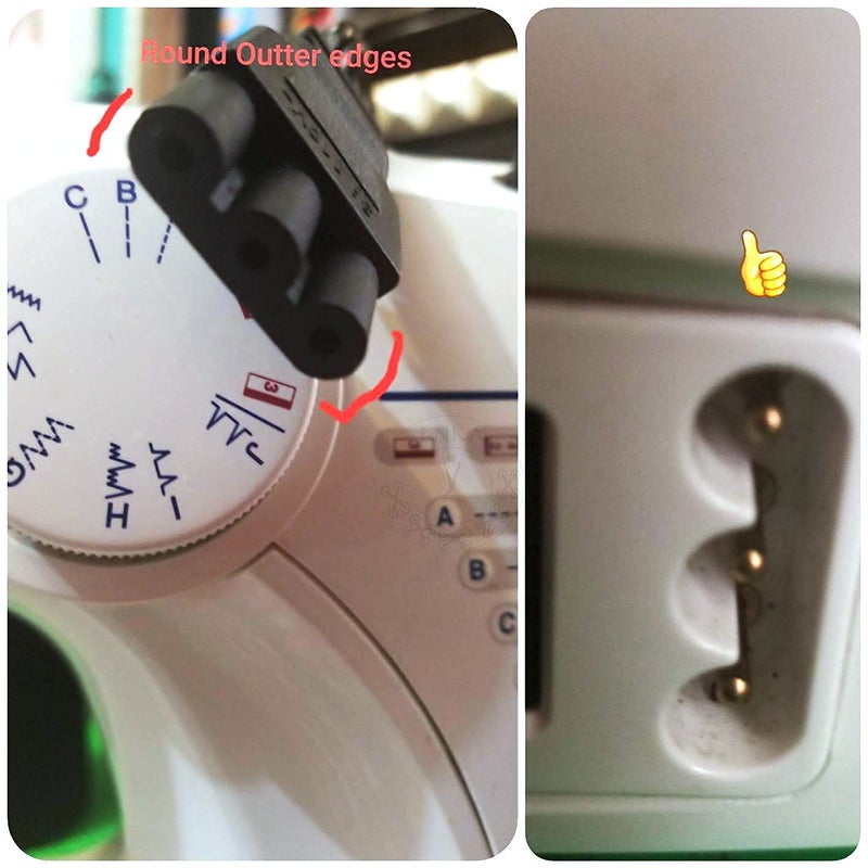 LNKA Foot Control Pedal with Power Cord 033770217 Compatible with Janome Sewing Machine Foot Controller Pedal - Image 3